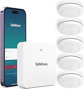 Safeliveo Detector de Humo WiFi (Pack 5)