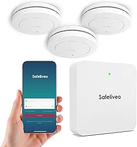 Safeliveo Detector de Humo WiFi (Pack 3)
