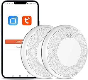 Detector de Humo Inteligente WiFi, batería 10 años